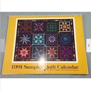 1994 Almost Amish Sampler Quilt Calendar Complete Instructions and Patterns Book